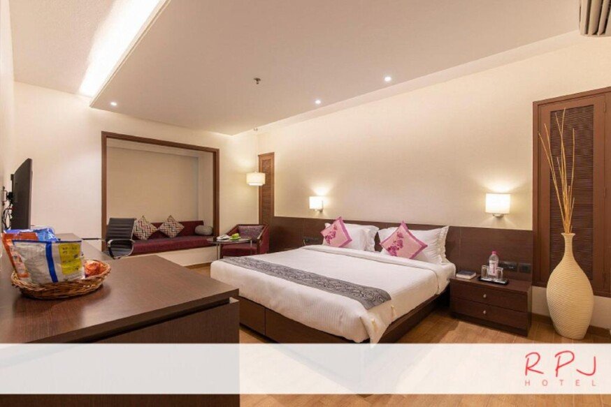 bedroom RPJ Hotel Rajkot