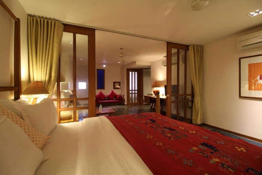 bedroom The Sky Imperial Aarivaa Luxury Stays rajkot