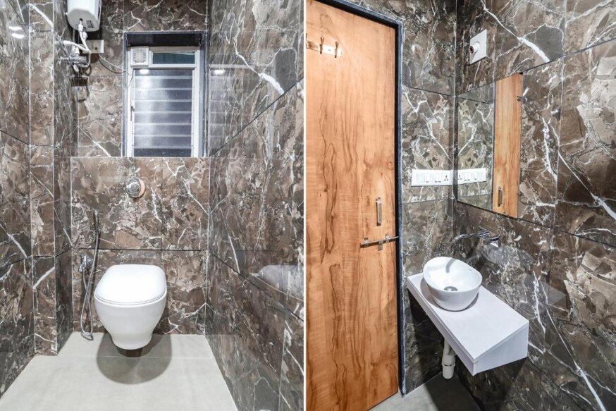 bathroom FabHotel Prime Palace View vadodara